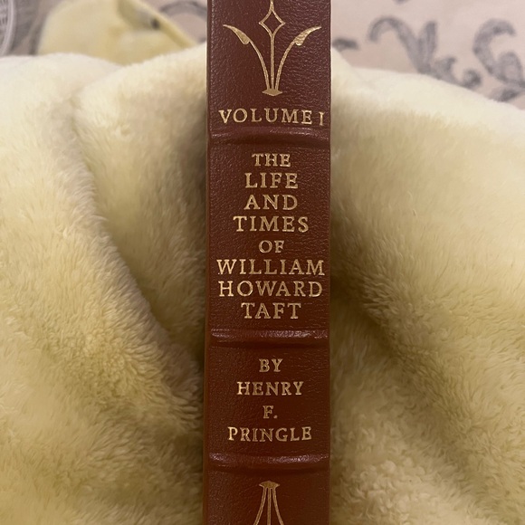 Easton Press “THE LIFE AND TIMES OF WILLIAM H TAFT” LEATHER BOOK 22ktGOLD INLAID - Picture 11 of 11